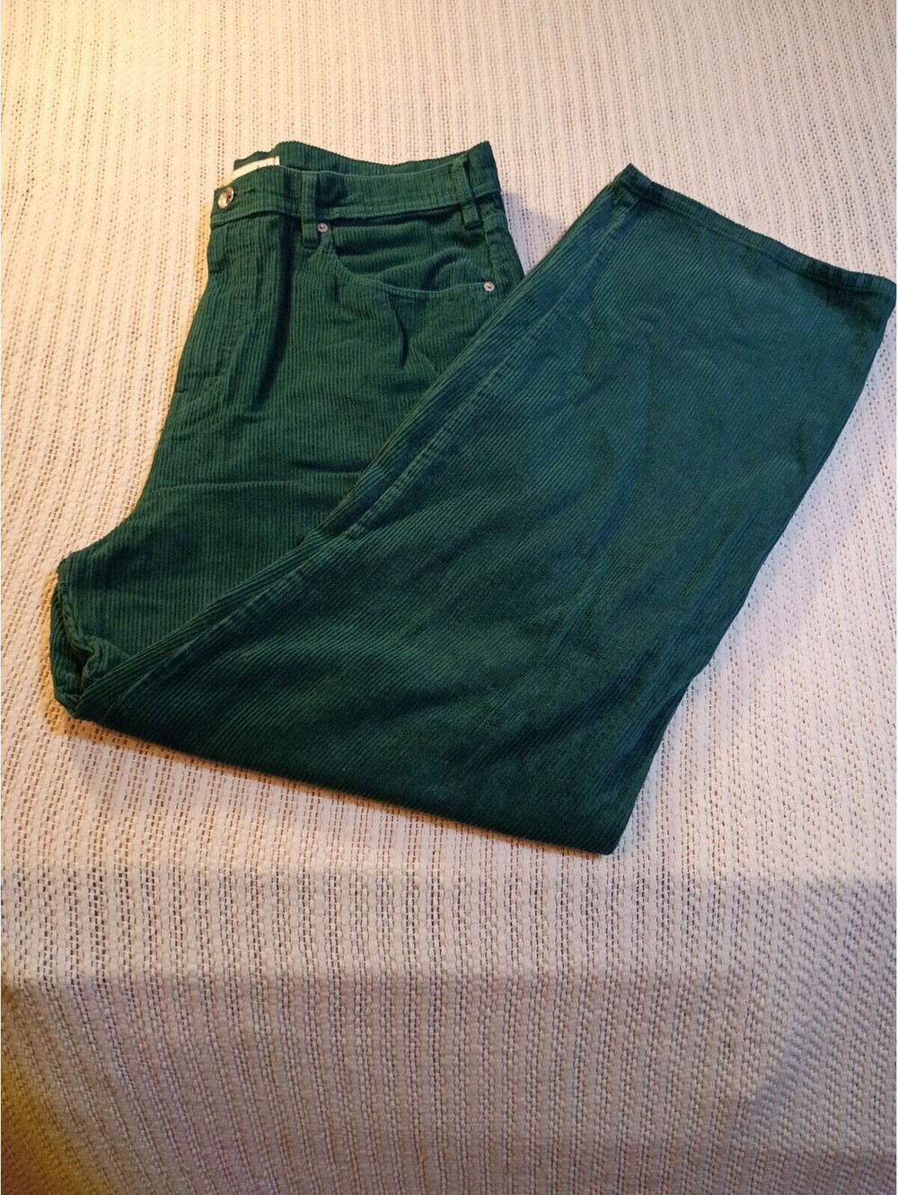 BDG Green Corduroy Wide Leg Pants Size 36